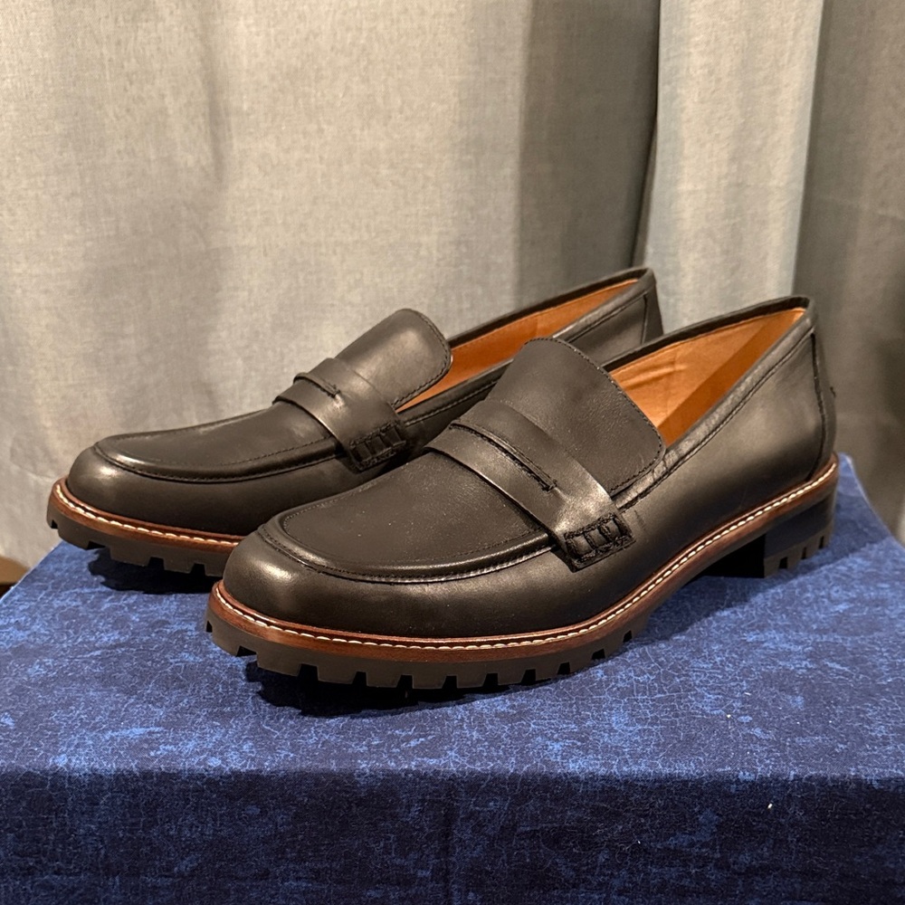 NWOT Madewell Corinne Lugsole Classic Black Loafers size 11 women’s